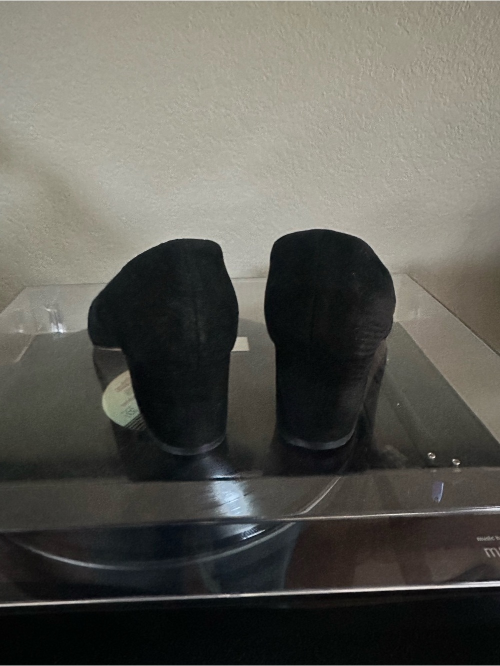 J. Crew Black Suede Pointed Block Heel Pumps - Picture 5 of 9